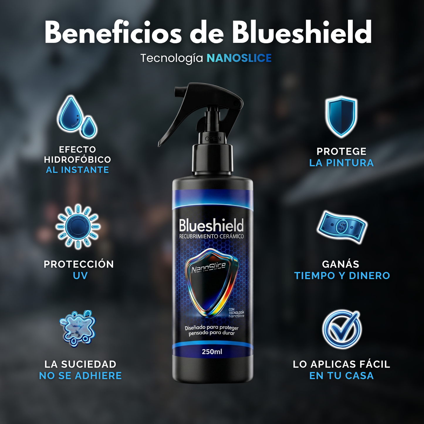 BLUESHIELD™ Recubrimiento Cerámico de Protección TOTAL
