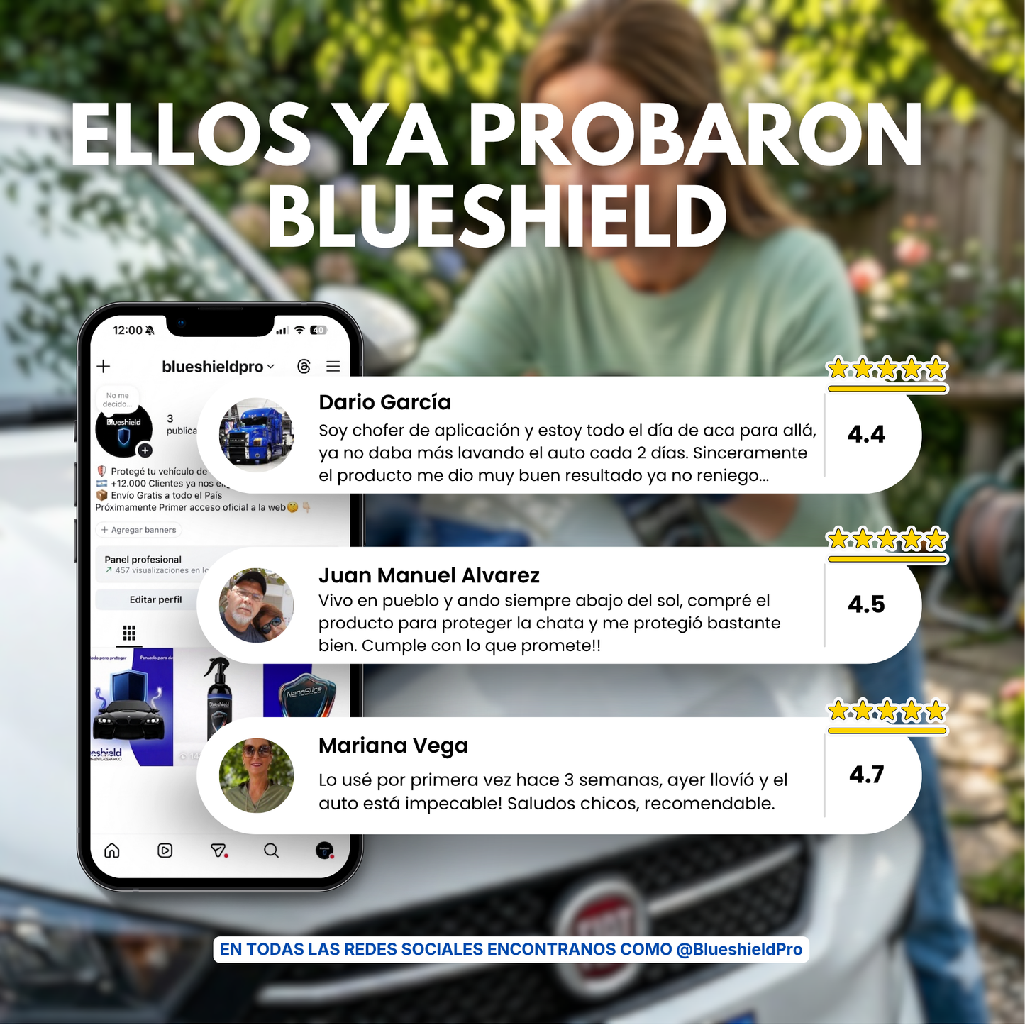 BLUESHIELD™ Recubrimiento Cerámico de Protección TOTAL